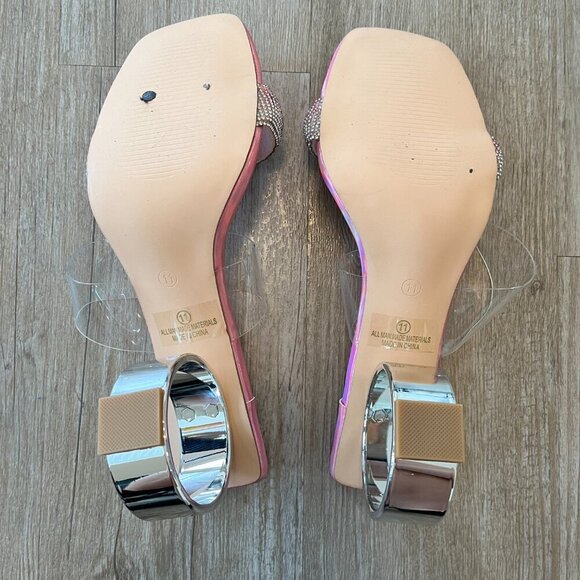 Womens Fashion Nova Pink "Maya" Heels - 11 - Picture 8 of 9